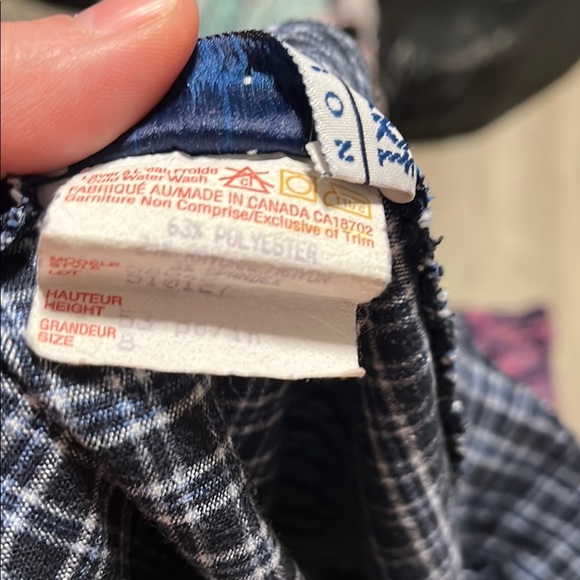 Plaid Black and White Girls Skirt - Picture 2 of 2